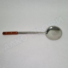Шумовка с деревянной ручкой 47см
