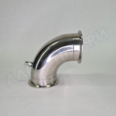 Угол (отвод) 90 градусов 3" с ниппелем