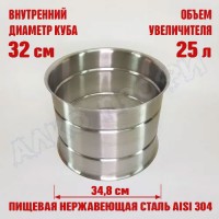 Увеличитель для куба с внутренним диаметром 32см на 25л 32х32см