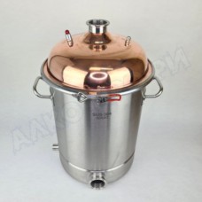 Куб перегонный ЛЮКС 28л с медной крышкой 2"