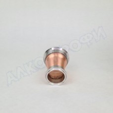 Переходник кламп-кламп МЕДНЫЙ 2" - 3"
